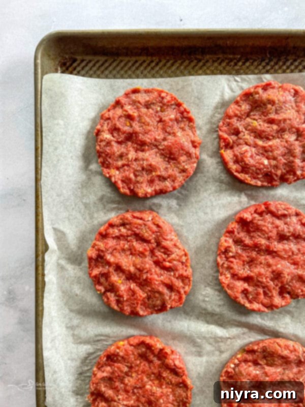 Lean Ground Beef for Reuben Burgers