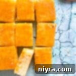 Fresh Orange Bars blue background