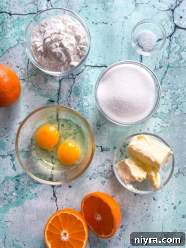 Fresh Orange Bars ingredients