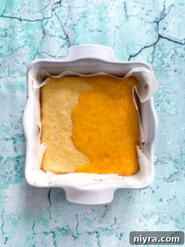 glazing Fresh Orange Bars