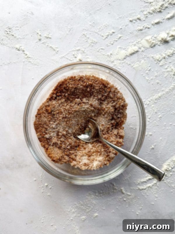 Warm Cinnamon Pull Apart Delight 12 Cinnamon sugar mixture prepared in a bowl