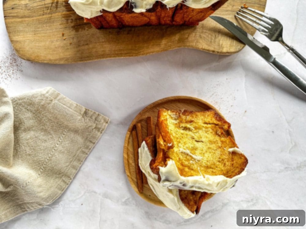 Warm Cinnamon Pull Apart Delight 8 Close-up of creamy cream cheese frosting