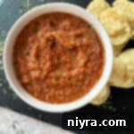 Overhead of Easy Dump Salsa with chips on a slate board