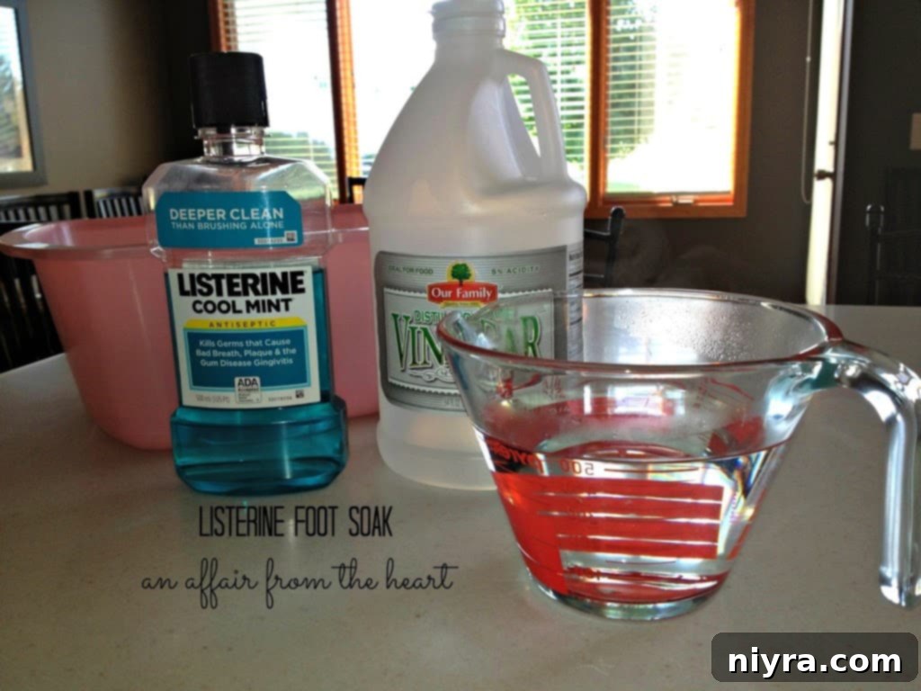 Listerine Foot Soak