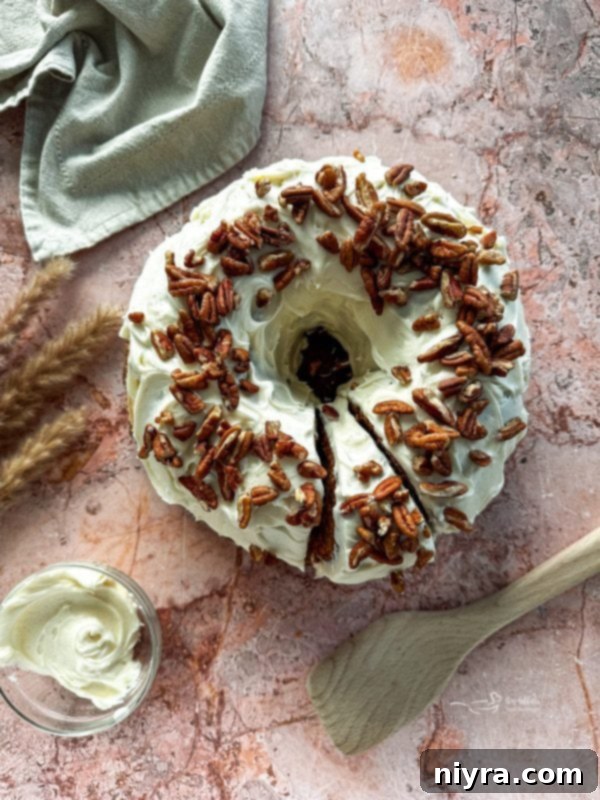 Cinderella Pumpkin Bundt Cake with Cream Cheese Frosting 14 Pumpkin Bundt Cake with Cream Cheese Frosting, beautifully presented
