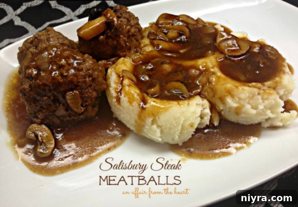 2015's Most Craveable Savory Creations 11 Salisbury Steak Meatballs - Delicious Dinner Idea