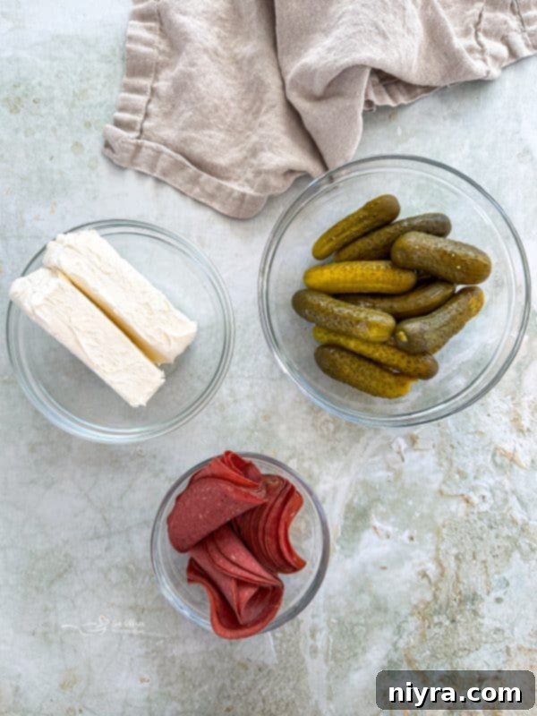 Dill Pickle Dip on a rustic wooden board