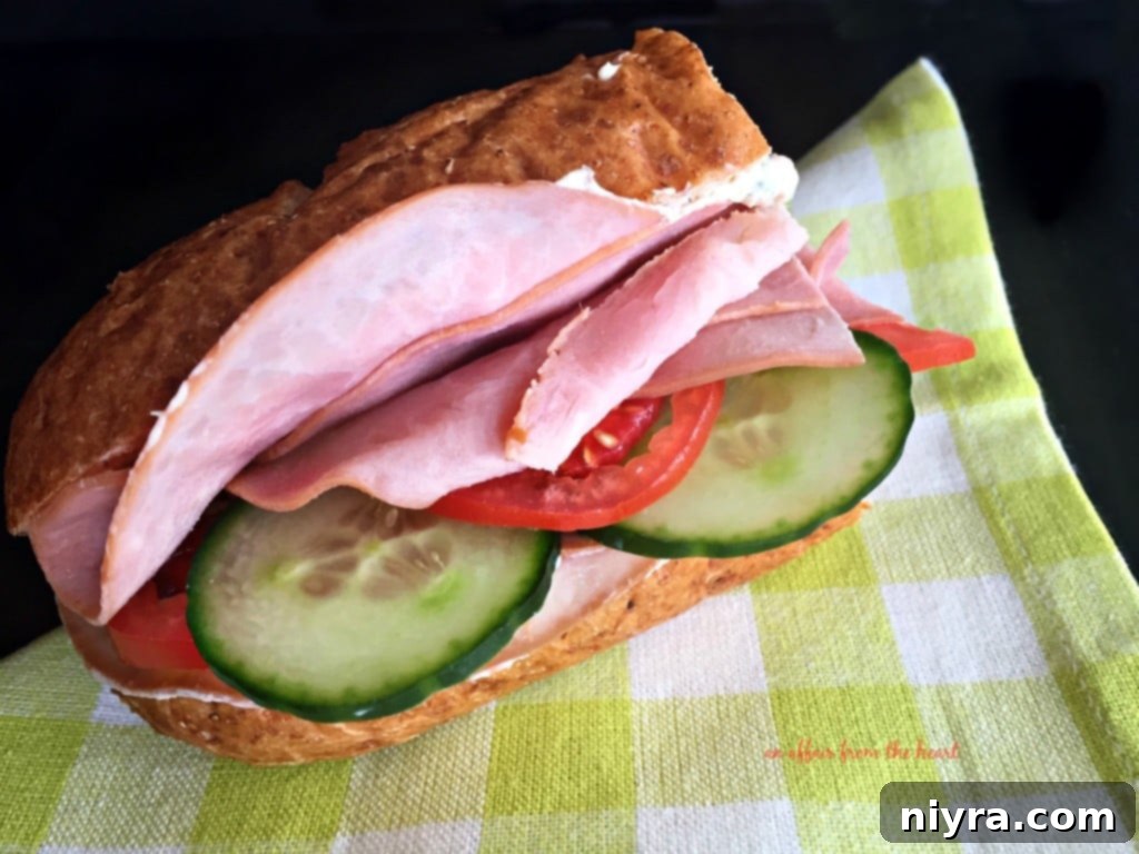 Garden Club Hoagie with Veggie Sandwich Spread