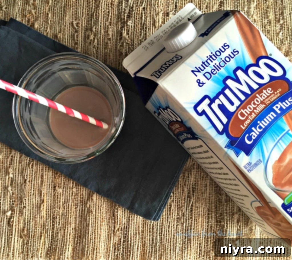 Fully Loaded Mac 'n Cheese 12 Four bottles of TruMoo Calcium Plus Chocolate Milk