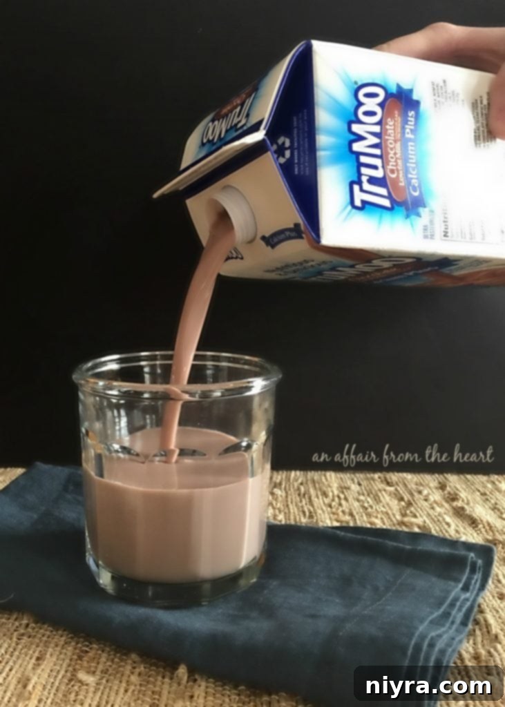 Fully Loaded Mac 'n Cheese 5 Two glasses of TruMoo Calcium Plus Chocolate Milk