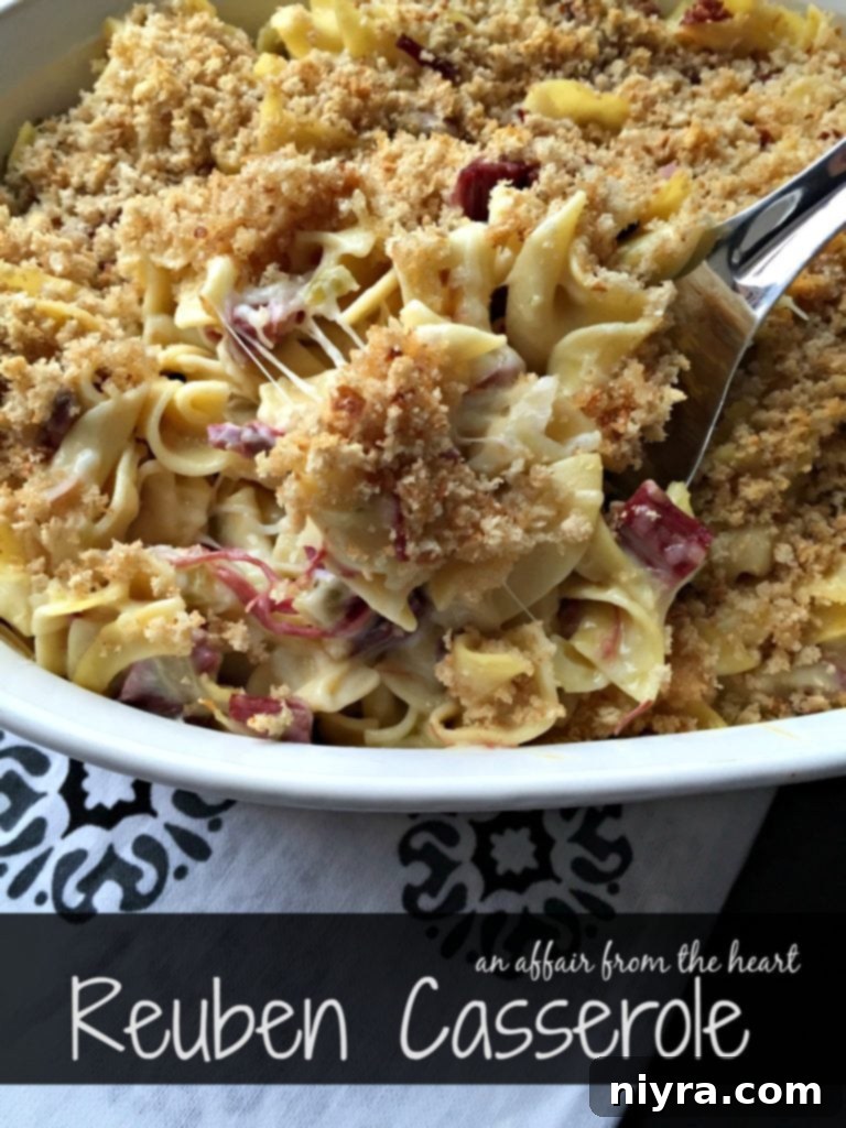 Delicious and Creamy Reuben Casserole