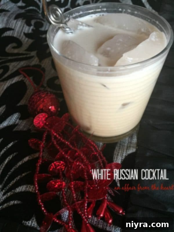Decadent Kahlua Crinkles 5 A classic White Russian cocktail made with Kahlua