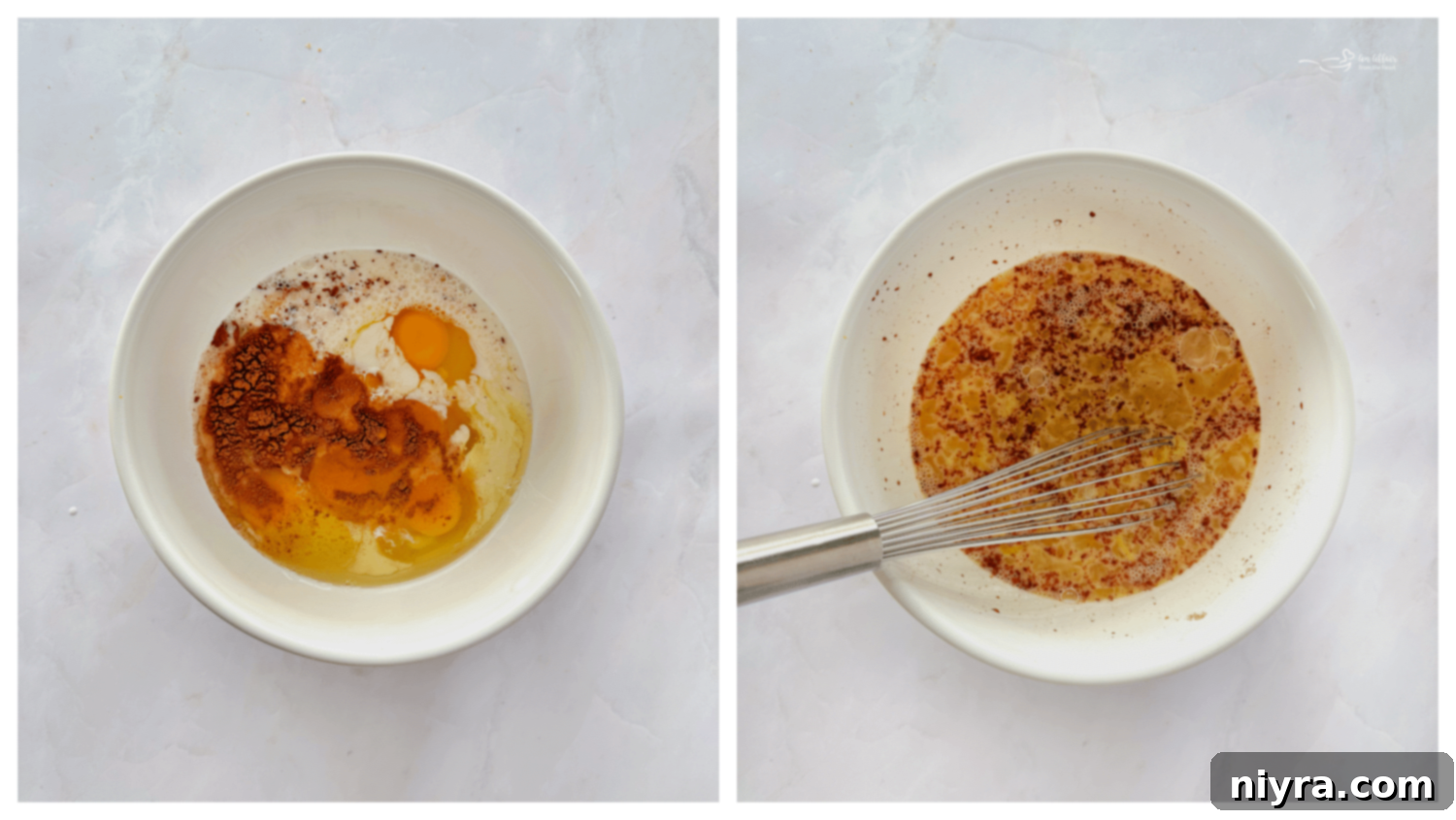 Ingredients for French Toast laid out: eggs, milk, cinnamon, sugar, and Italian bread slices.