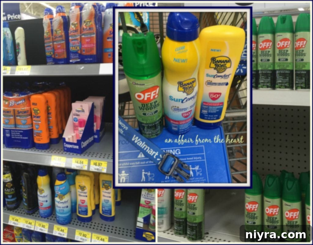 Banana Boat and OFF! products at Walmart