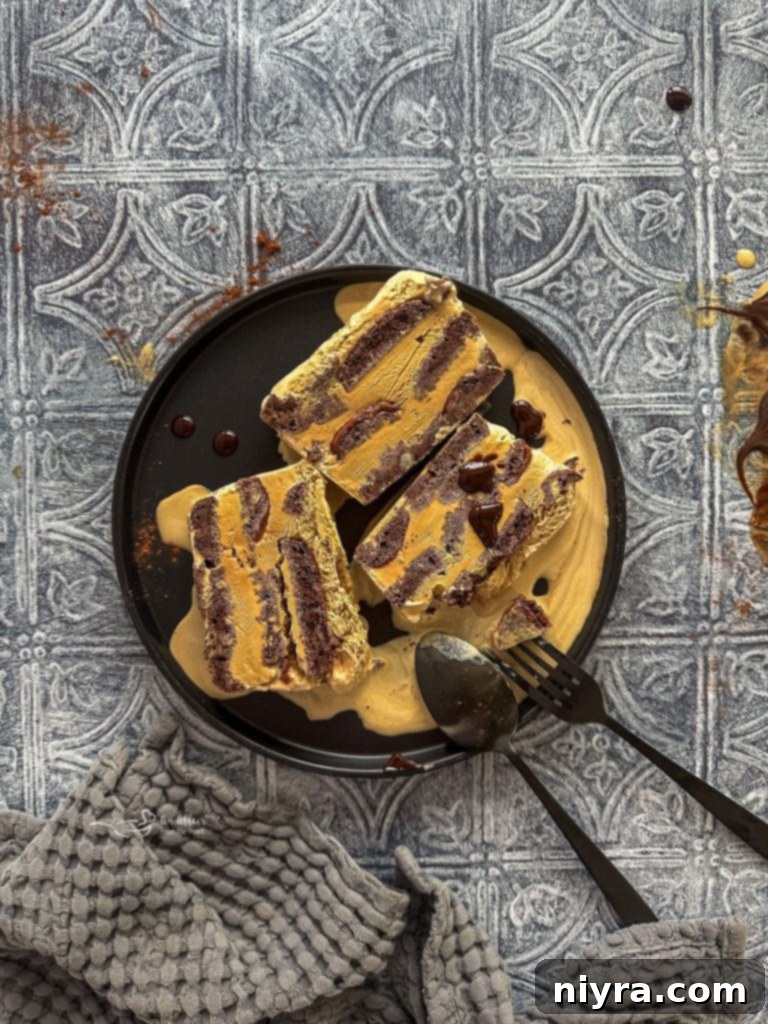 Coffee Donut Ice Cream Delight 12 Pinterest graphic for Coffee & Donuts Ice Cream Cake