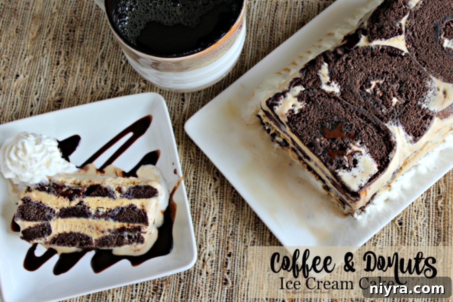 Coffee Donut Ice Cream Delight 13 Coffee & Donuts Ice Cream Cake - An Affair from the Heart