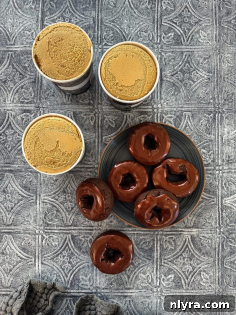 Coffee Donut Ice Cream Delight 6 Close-up of the side of Coffee & Donuts Ice Cream Cake