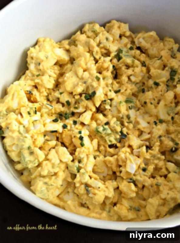The BEST Egg Salad ready to serve