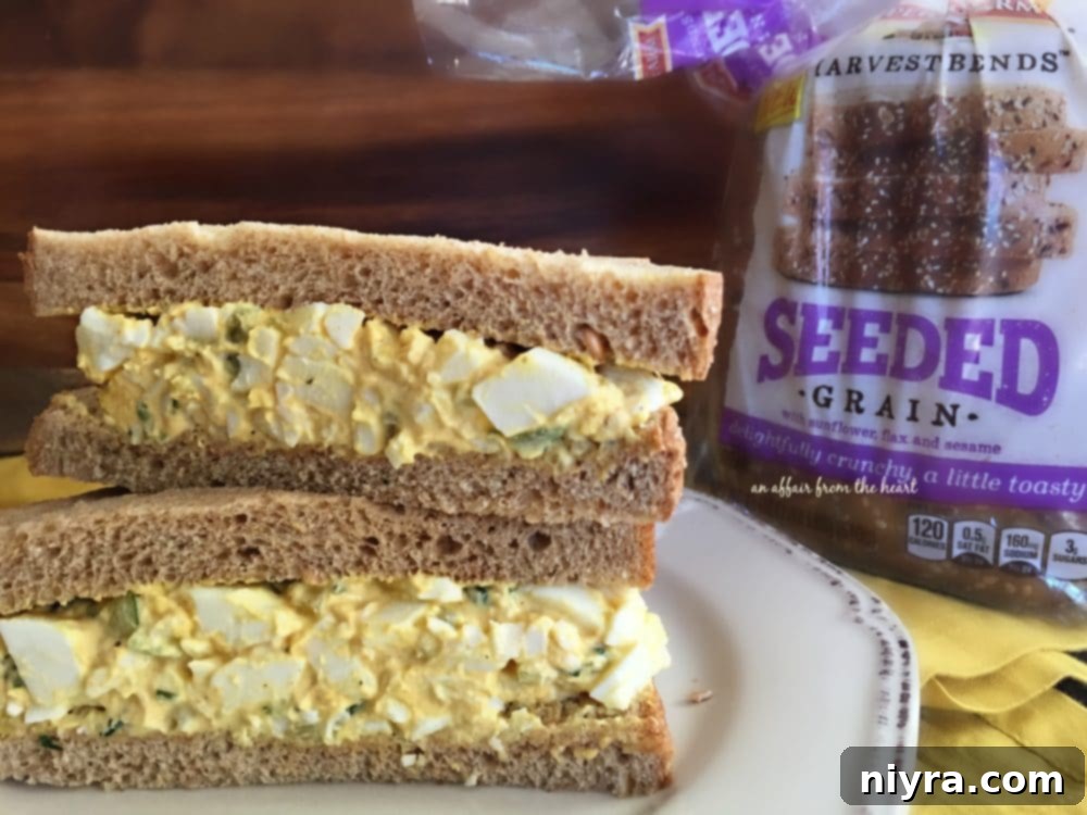 Egg Salad on Pepperidge Farm Seeded Grain Bread