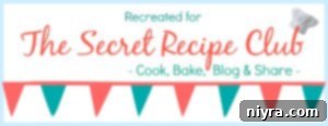 The Secret Recipe Club Banner - An Affair from the Heart, promoting a community of food bloggers.