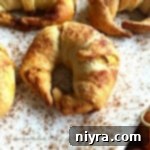 Close up of a Pumpkin Pie Croissant Bundle