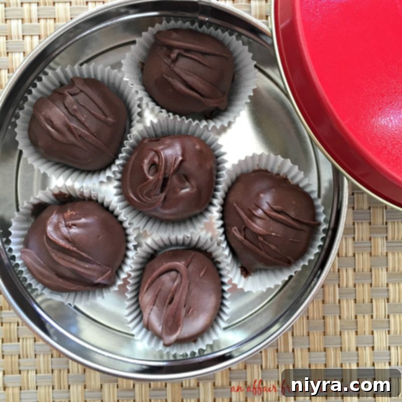 Peanut Butter Chocolate Chip Cookie Dough Truffles on a Platter