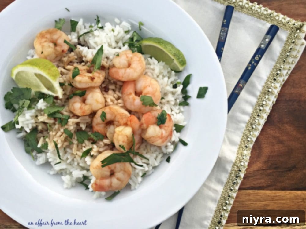 Zesty Sesame Cilantro Shrimp 5 Garnished Sesame Cilantro Shrimp served with fresh lime wedges