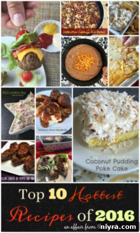 Top 10 Hottest Recipes of 2016 on An Affair from the Heart