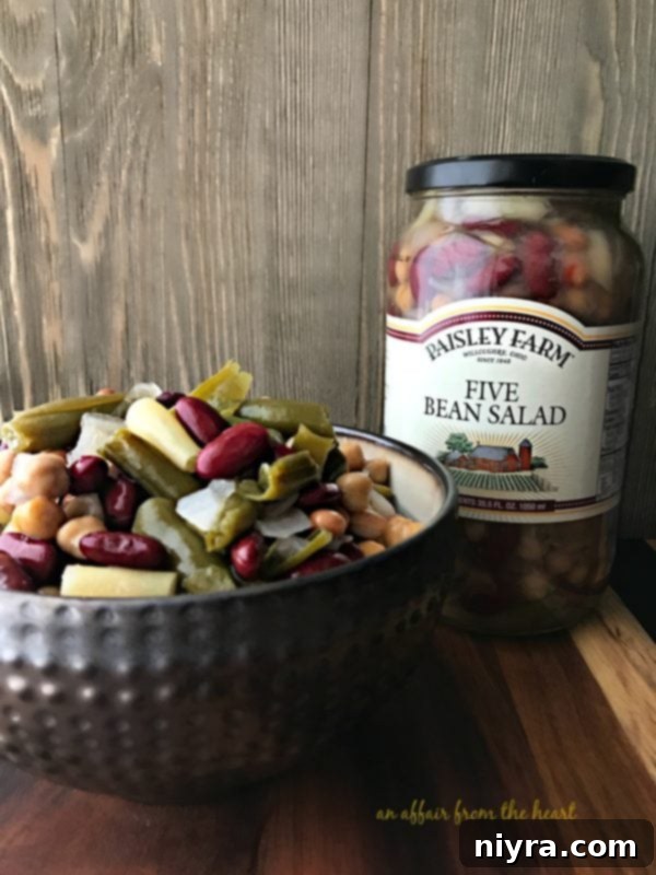 Jar of Paisley Farm Five Bean Salad