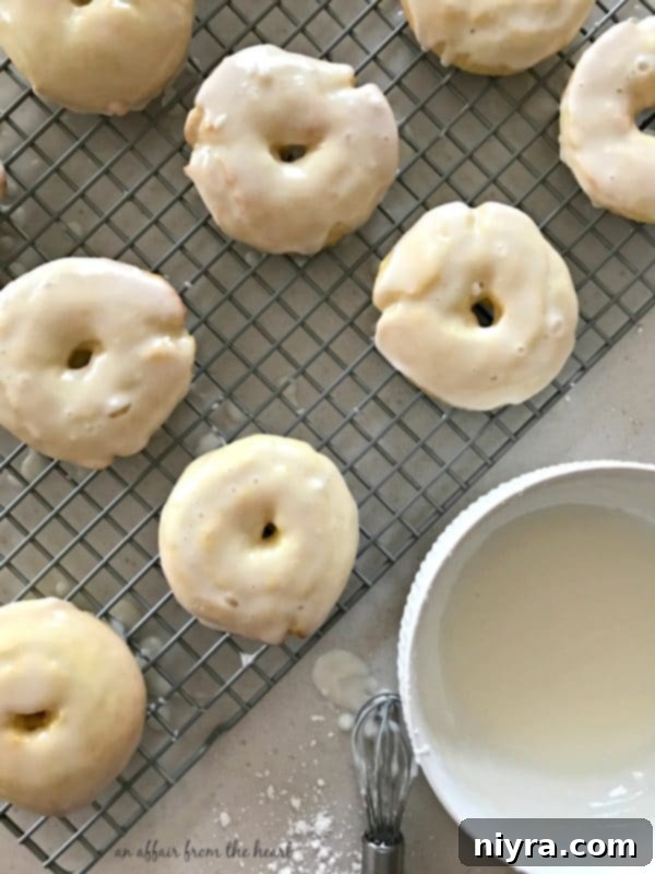 Bright Lemon Glazed Baked Donuts 6 Baked Glazed Lemon Donuts