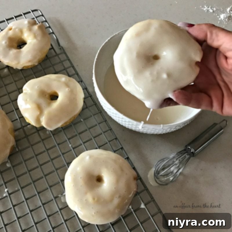 Bright Lemon Glazed Baked Donuts 8 Baked Glazed Lemon Donuts