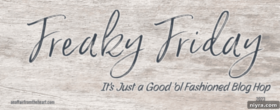 Freaky Friday Blog Hop Banner 2023, showcasing a festive design