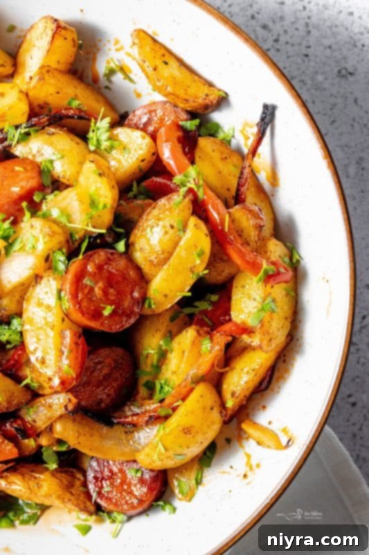 Pin this Air Fryer Sausage and Potatoes recipe for later!