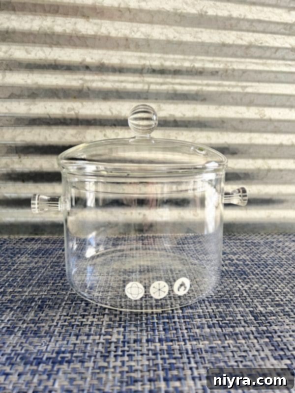 A simmering pot on the stove with fresh autumn ingredients, creating a warm ambiance.