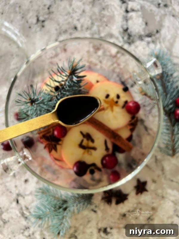 Adding ground nutmeg to holiday simmer pot ingredients