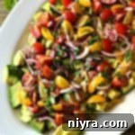 Layered Guacamole Salad 13 Overhead of Deconstructed Guacamole Salad