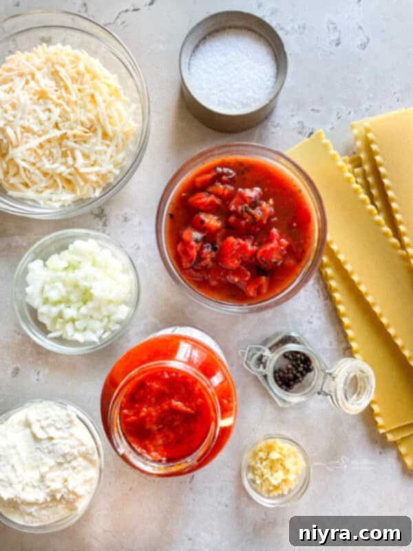 Close-up of skillet lasagna being served