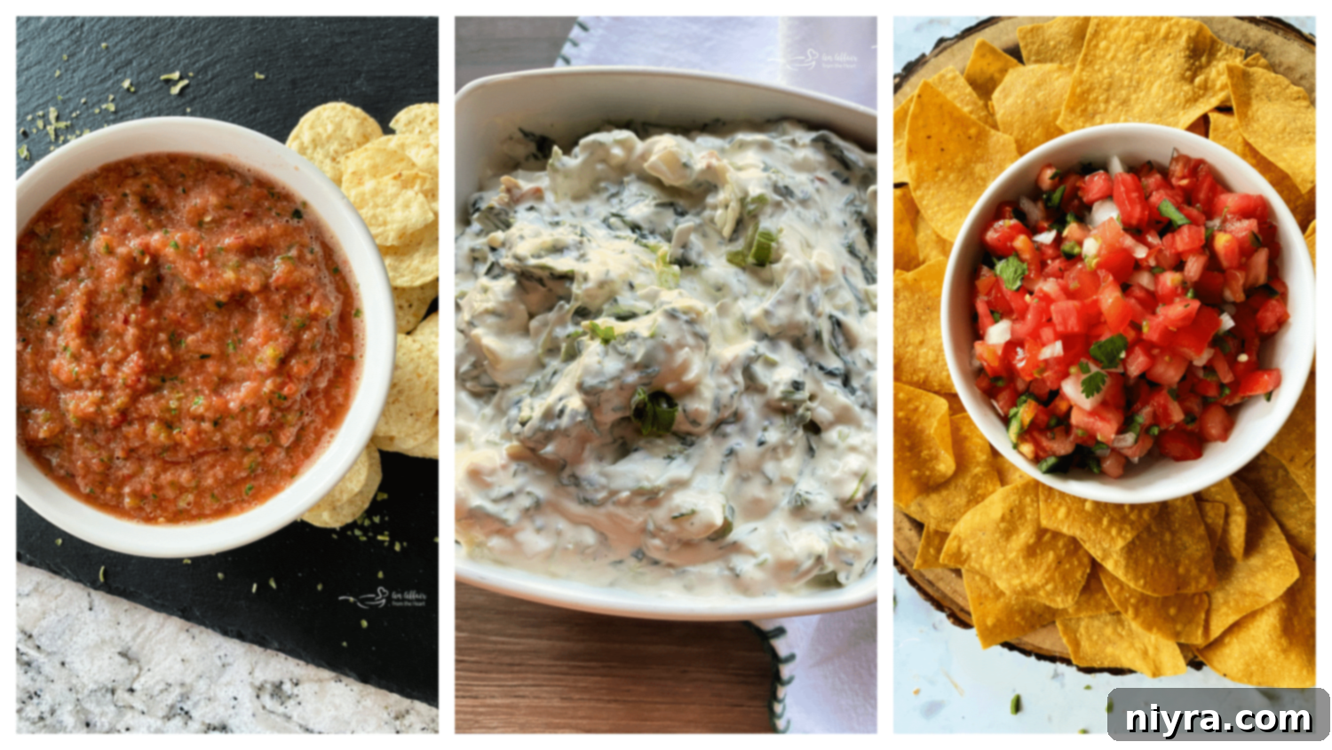 A refreshing array of Cold Dip Recipes, vibrant and ready to serve.
