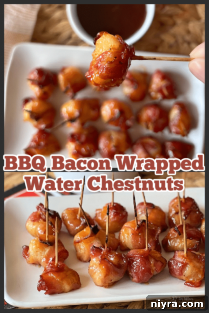Dorothy's BBQ Bacon Wrapped Water Chestnuts - An Affair from the Heart