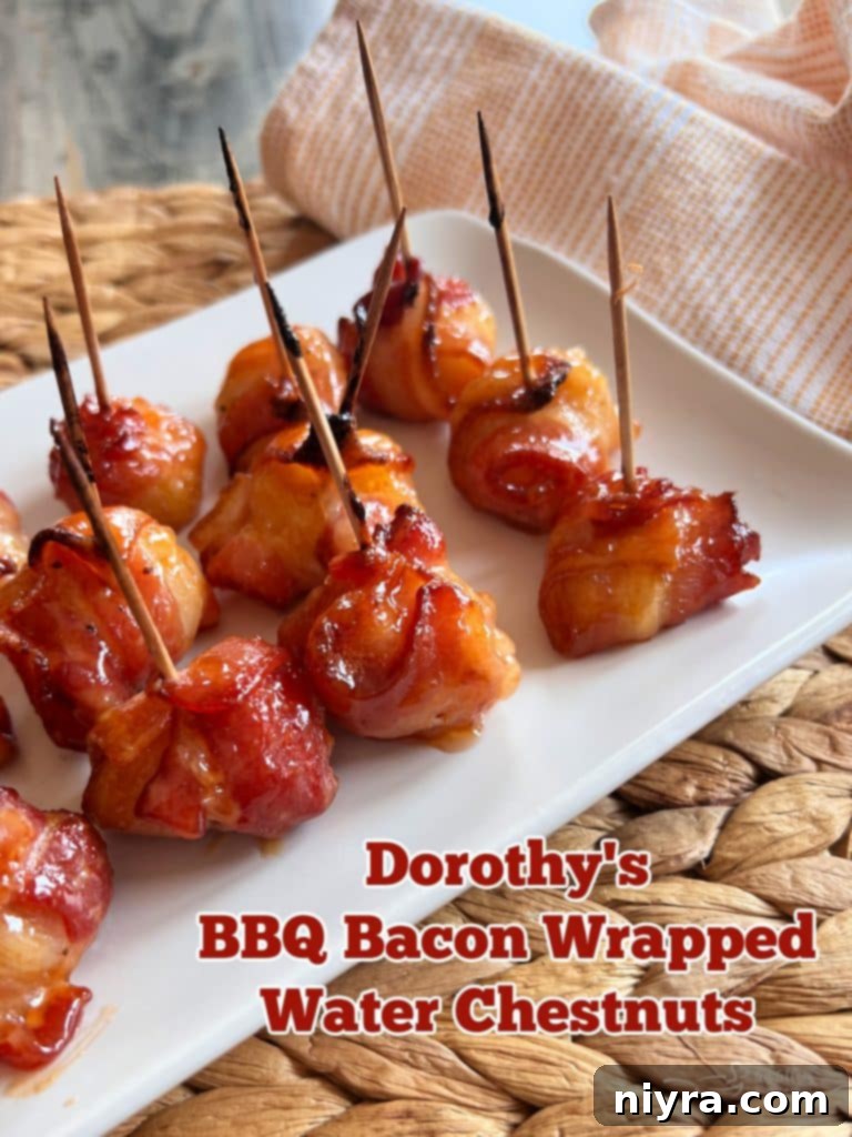 Dorothy's BBQ Bacon Wrapped Water Chestnuts - An Affair from the Heart