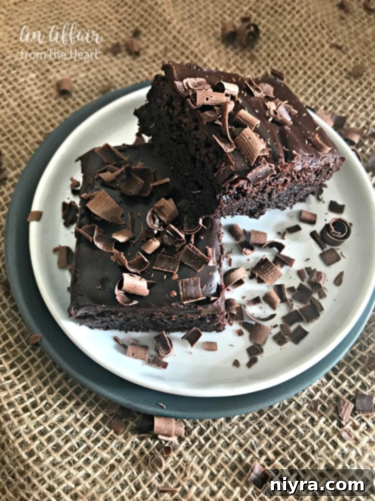 Decadent Chocolate Ganache Brownies with glossy topping