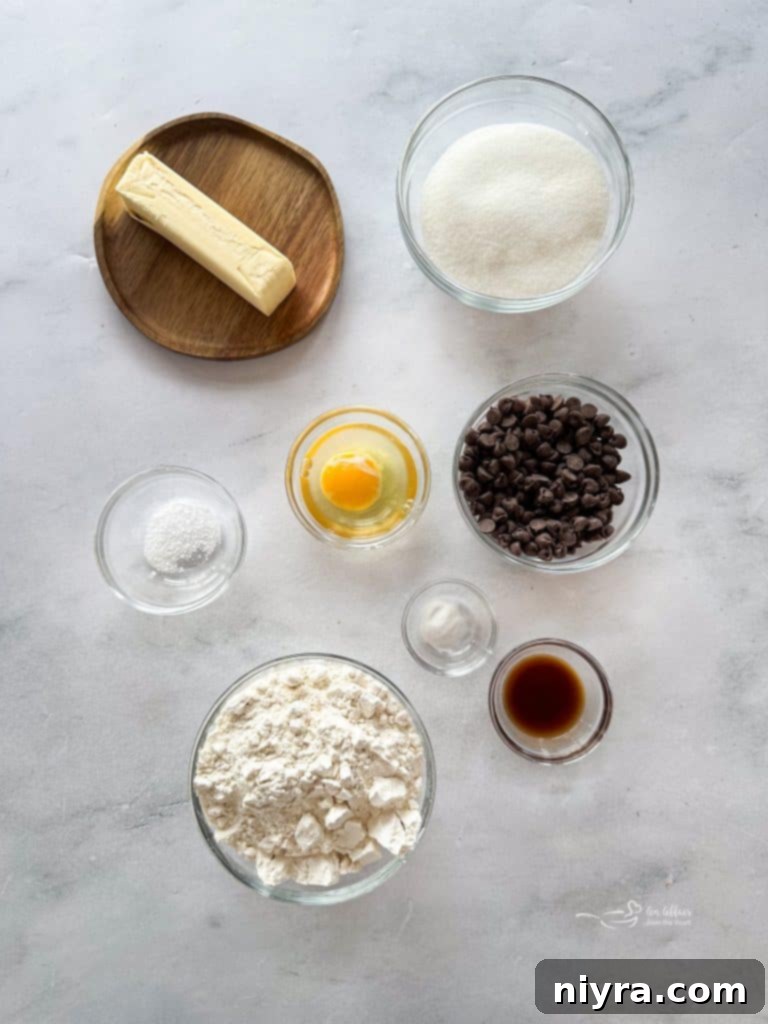 Close-up of a stack of Chocolate Chip Sugar Cookies, perfect for a treat.