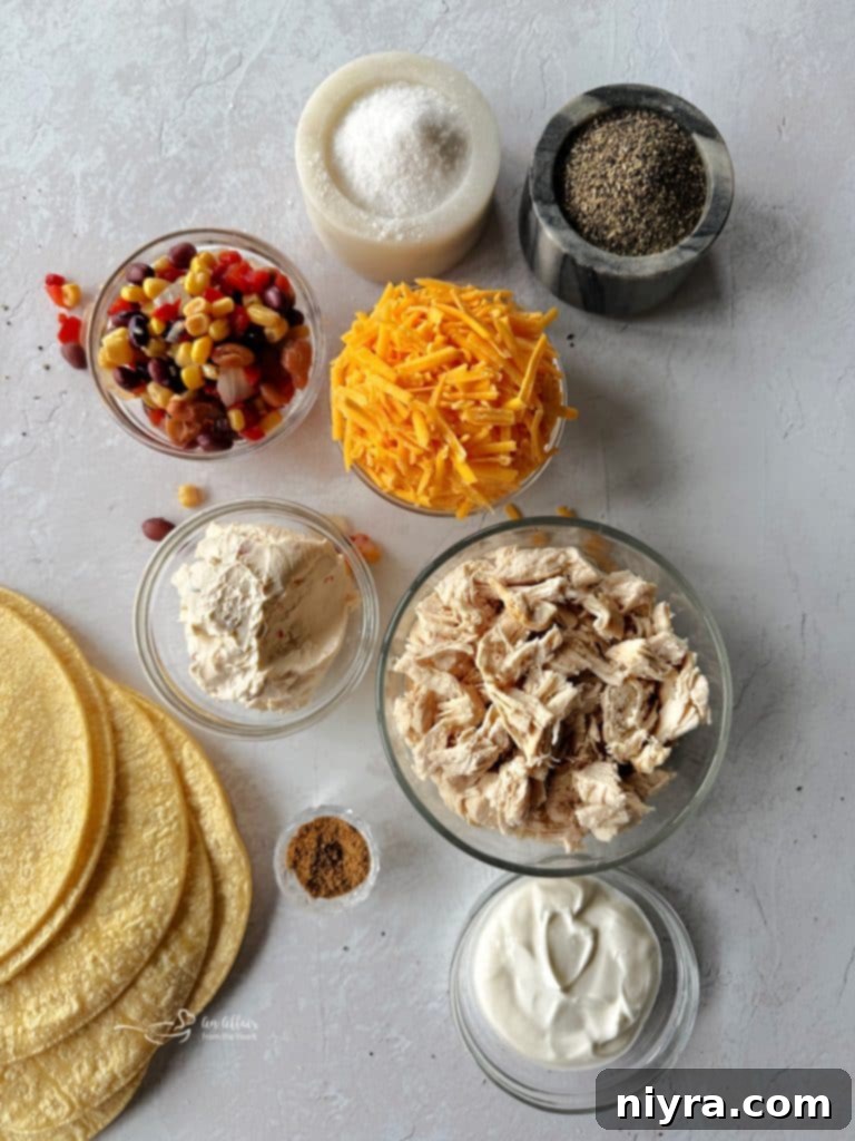 Close-up of a single Chicken and Cowboy Caviar Taquito, showing its crispy texture