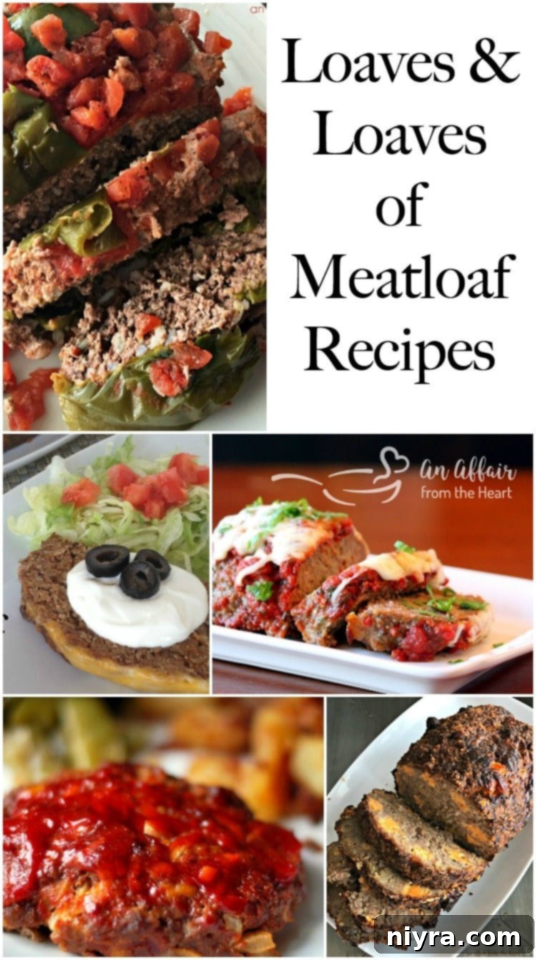 A diverse assortment of meatloaf dishes presented in an appealing collage, perfect for inspiring home cooks.