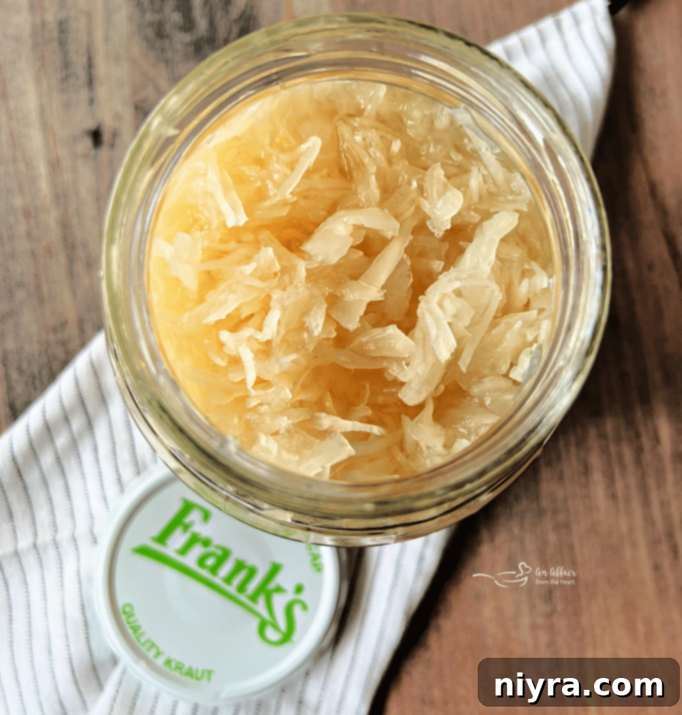 Jar of Frank's Kraut