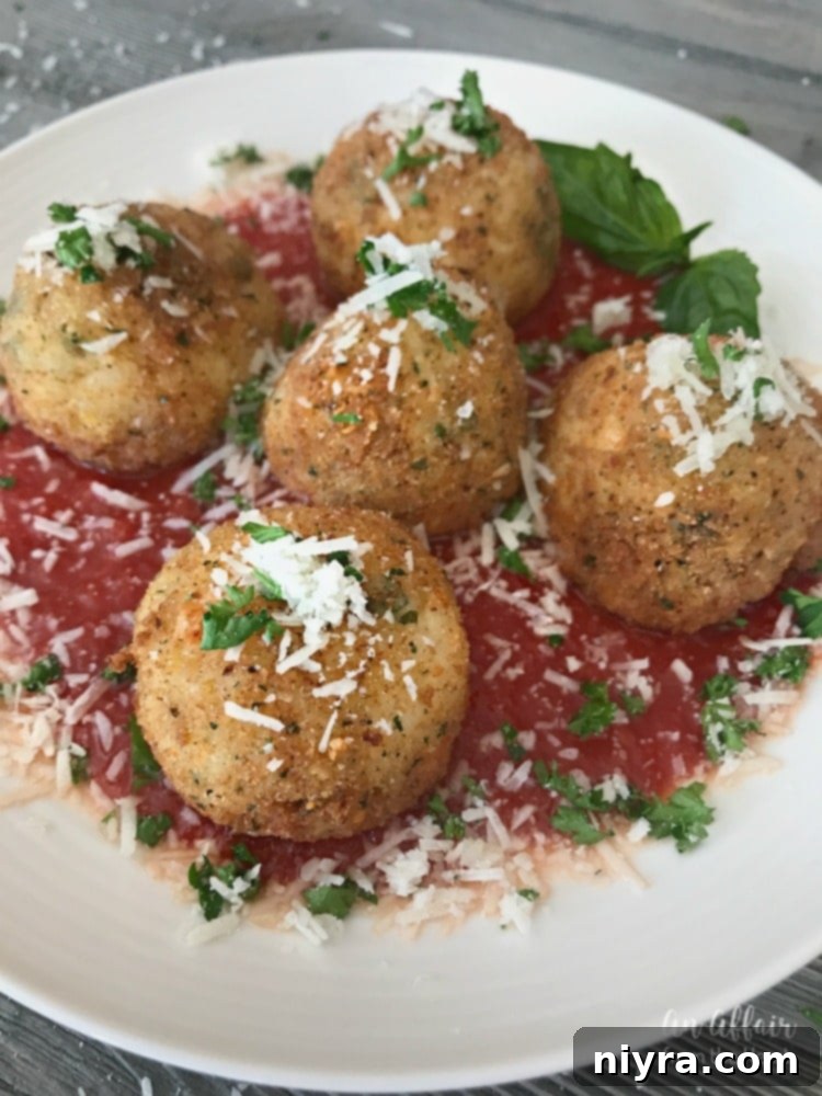 Arancini - Three Cheese Fried Risotto Balls