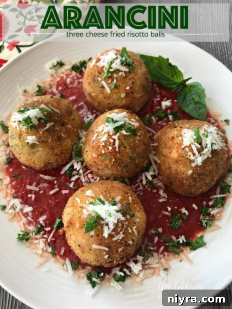 Arancini - Three Cheese Fried Risotto Balls