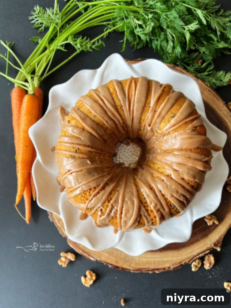 Carrot Coffee Cake with Brown Butter Glaze