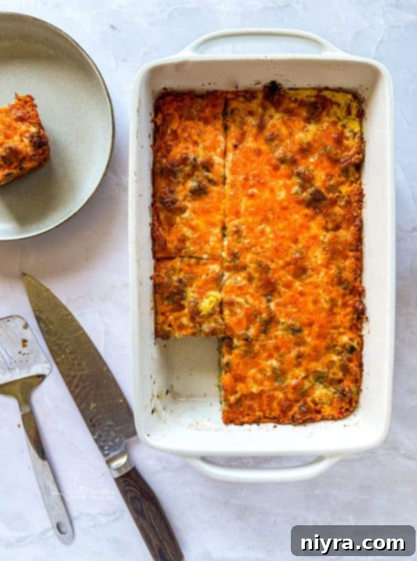 Golden Sausage Crescent Roll Bake 15 Cooked Sausage and Crescent Breakfast Casserole Bake