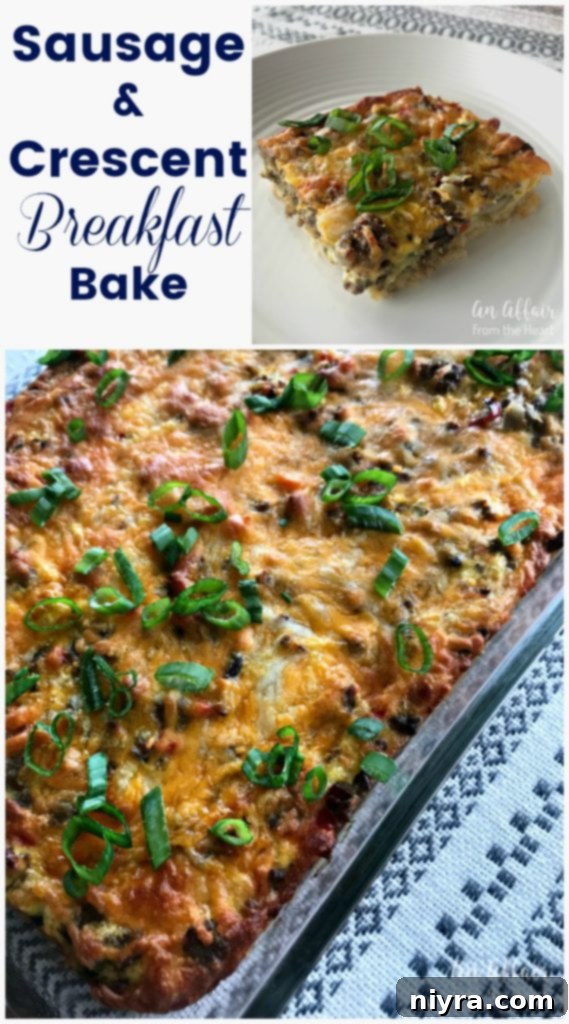 Golden Sausage Crescent Roll Bake 25 Sausage & Crescent Breakfast Bake -- An Affair from the Heart